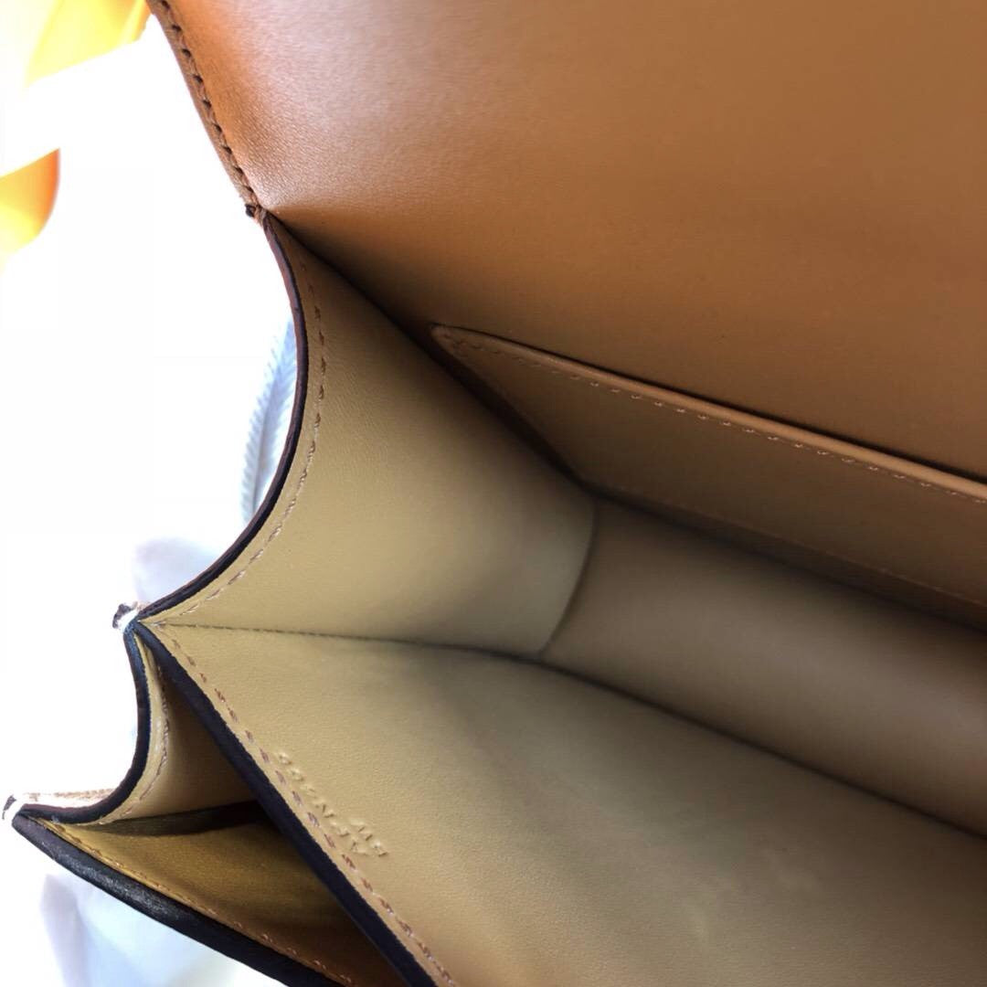 Hermes S2 Trench Constance Epsom leather 18cm Palladium Hardware