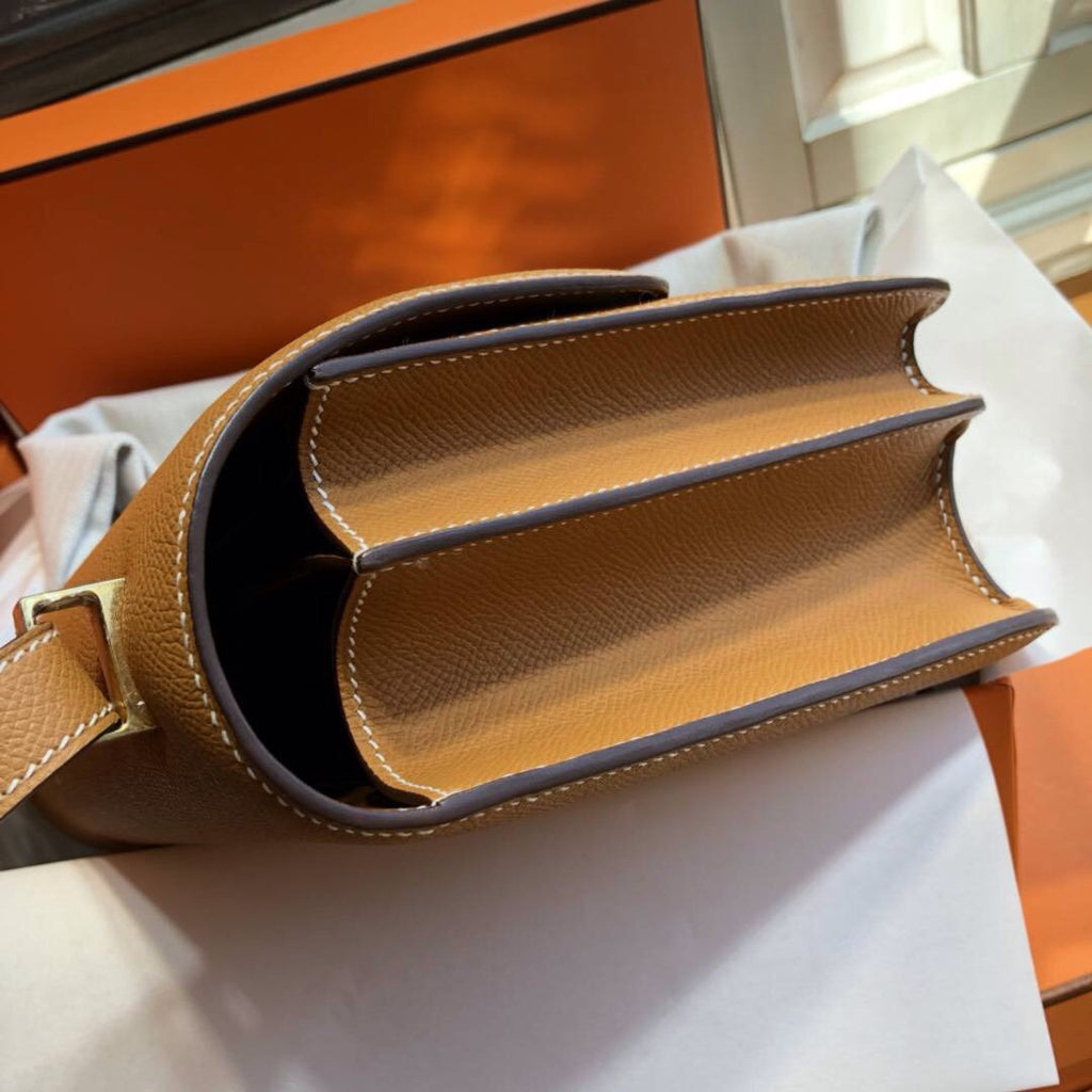 Hermes 1H Toffee Constance 24 Epsom bag with Gold Hardwares (2017 New Color)