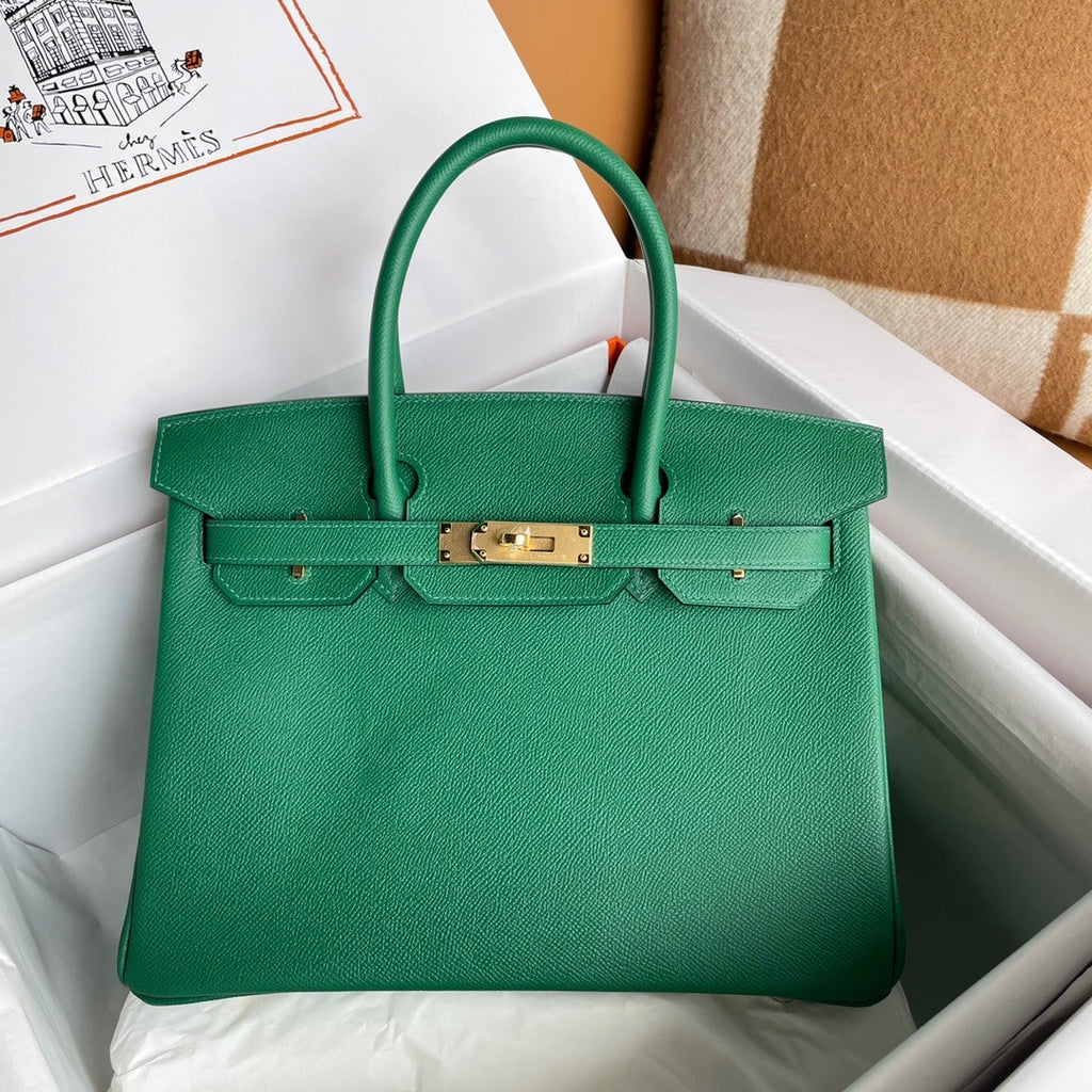 Hermès Vert Vertigo Birkin 30 cm Epsom Leather Gold Hardware
