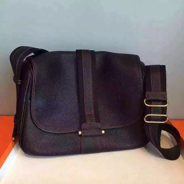 Hermes Women's Bourlingue Leather Messenger Bag Toile H/Veau Barenia Hermes