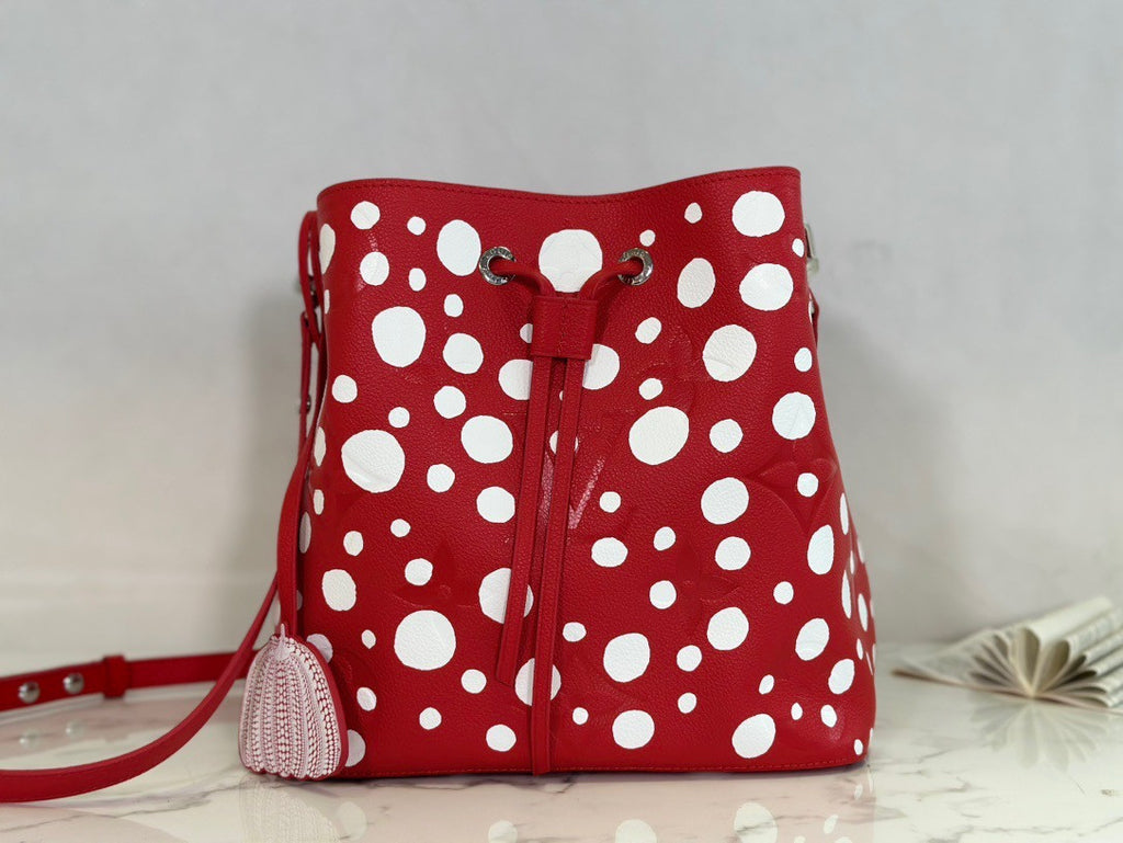 Louis Vuitton M81985 LV x YK Nano Noé Red