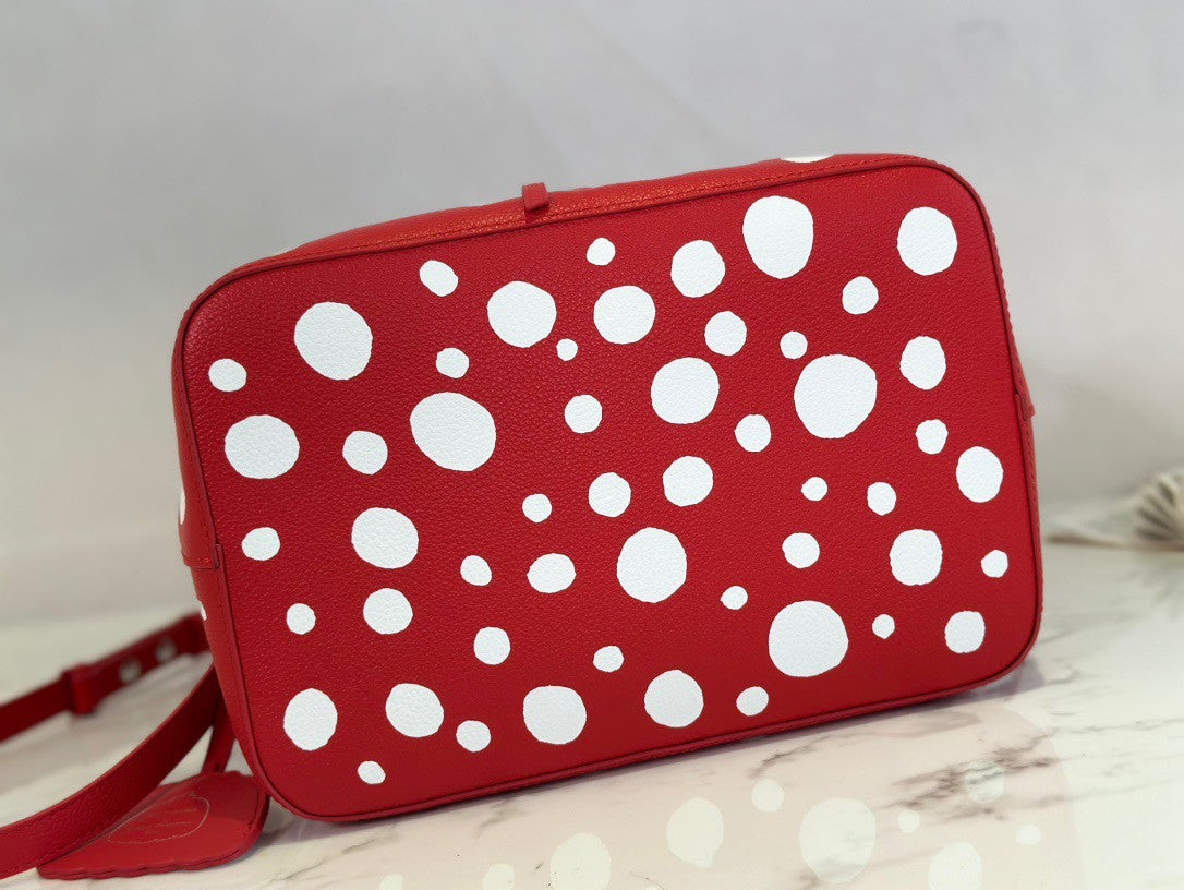 Louis Vuitton M81985 LV x YK Nano Noé Red