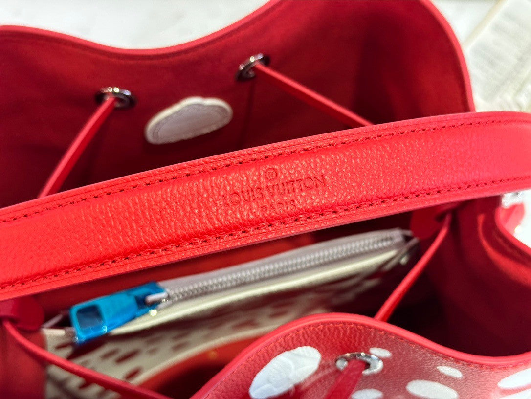 Louis Vuitton M81985 LV x YK Nano Noé Red