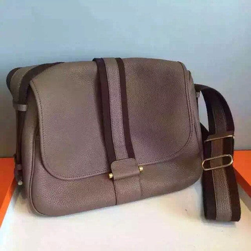 Hermes Women's Bourlingue Leather Messenger Bag Toile H/Veau Barenia Hermes