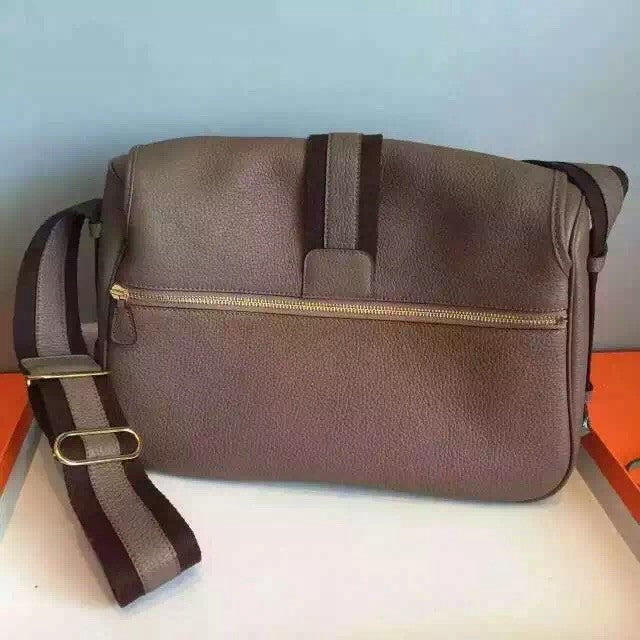 Hermes Women's Bourlingue Leather Messenger Bag Toile H/Veau Barenia Hermes