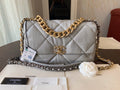 CHANEL 19 Grey Large Flap Bag