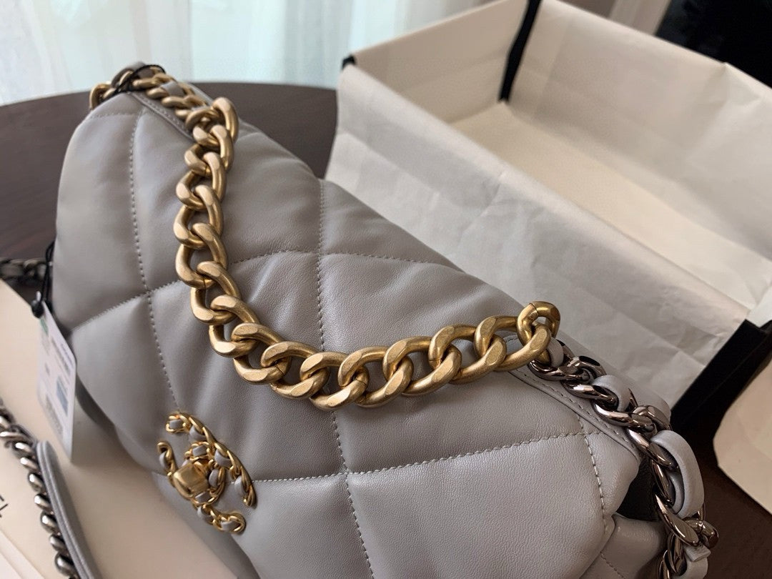 CHANEL 19 Grey Bag