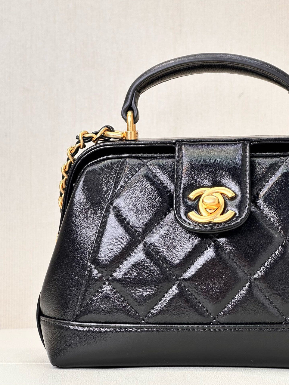 Chanel MINI BAG WITH TOP HANDLE BLACK