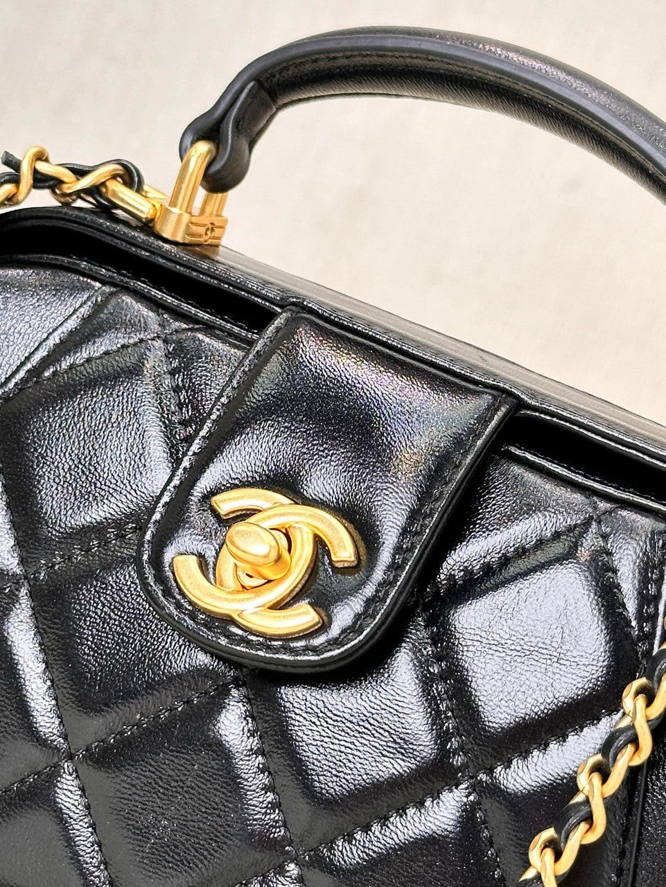 Chanel MINI BAG WITH TOP HANDLE BLACK