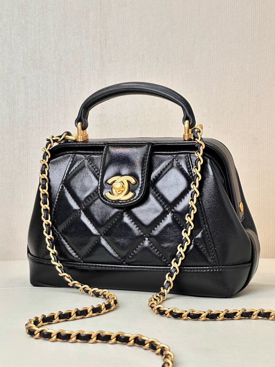 Chanel MINI BAG WITH TOP HANDLE BLACK