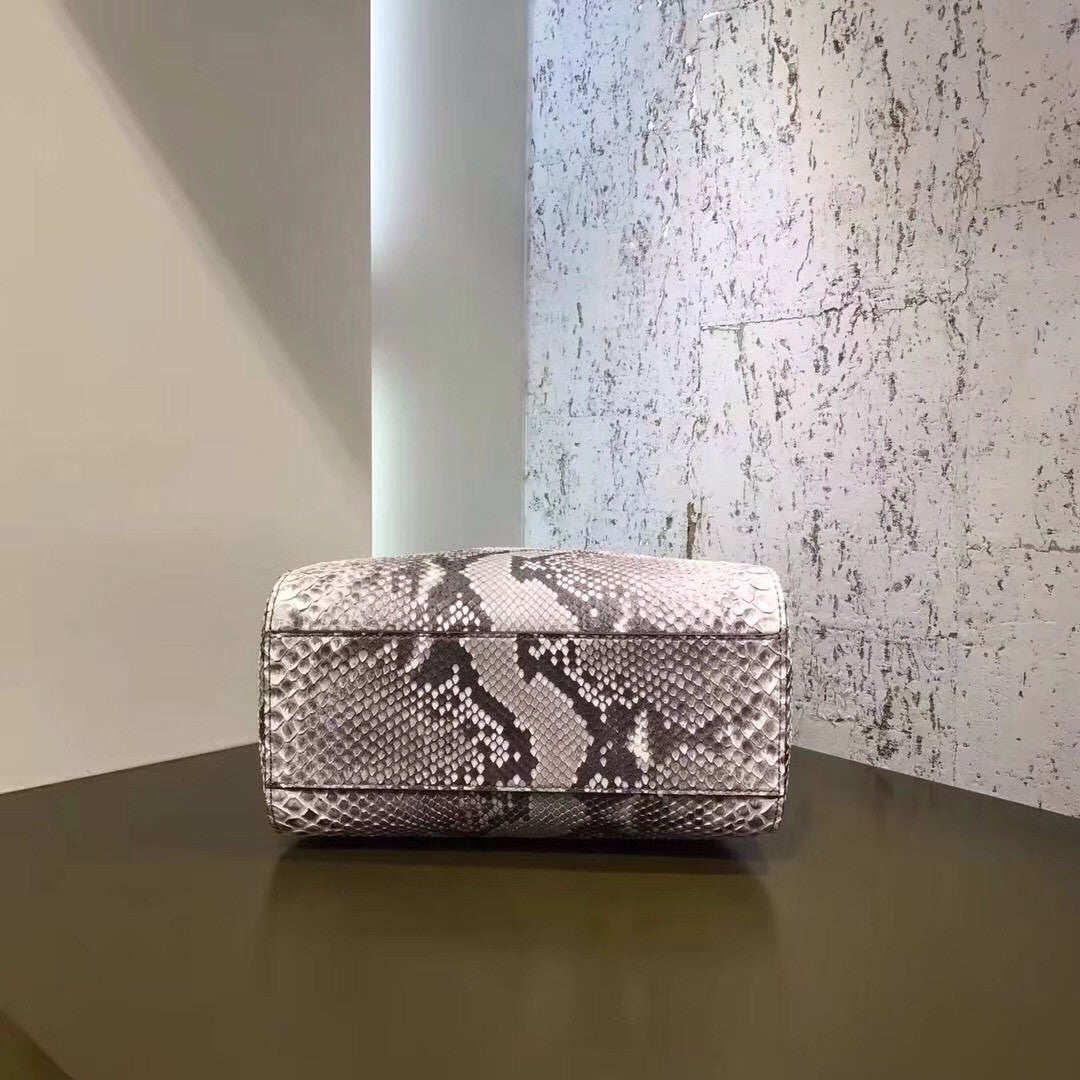 Fendi MINI PEEKABOO handbag in python