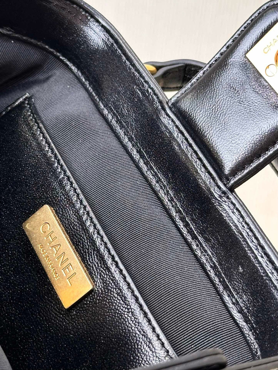 Chanel MINI BAG WITH TOP HANDLE BLACK