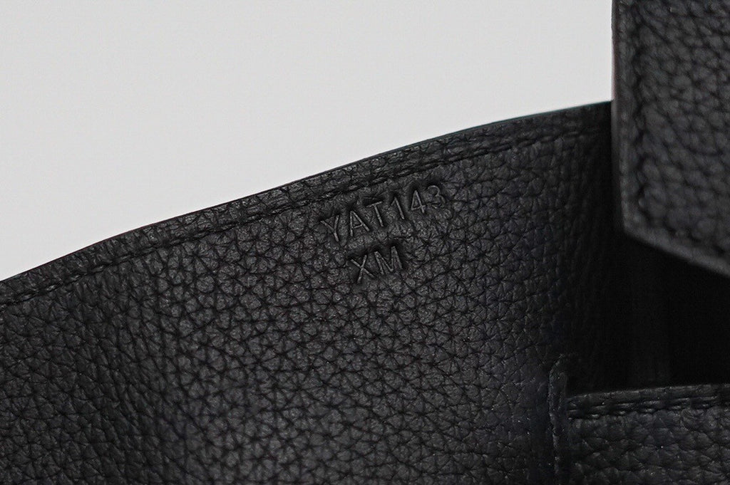 Hermes Hac 50 Travel Bag Black Togo Leather Gold Hardware