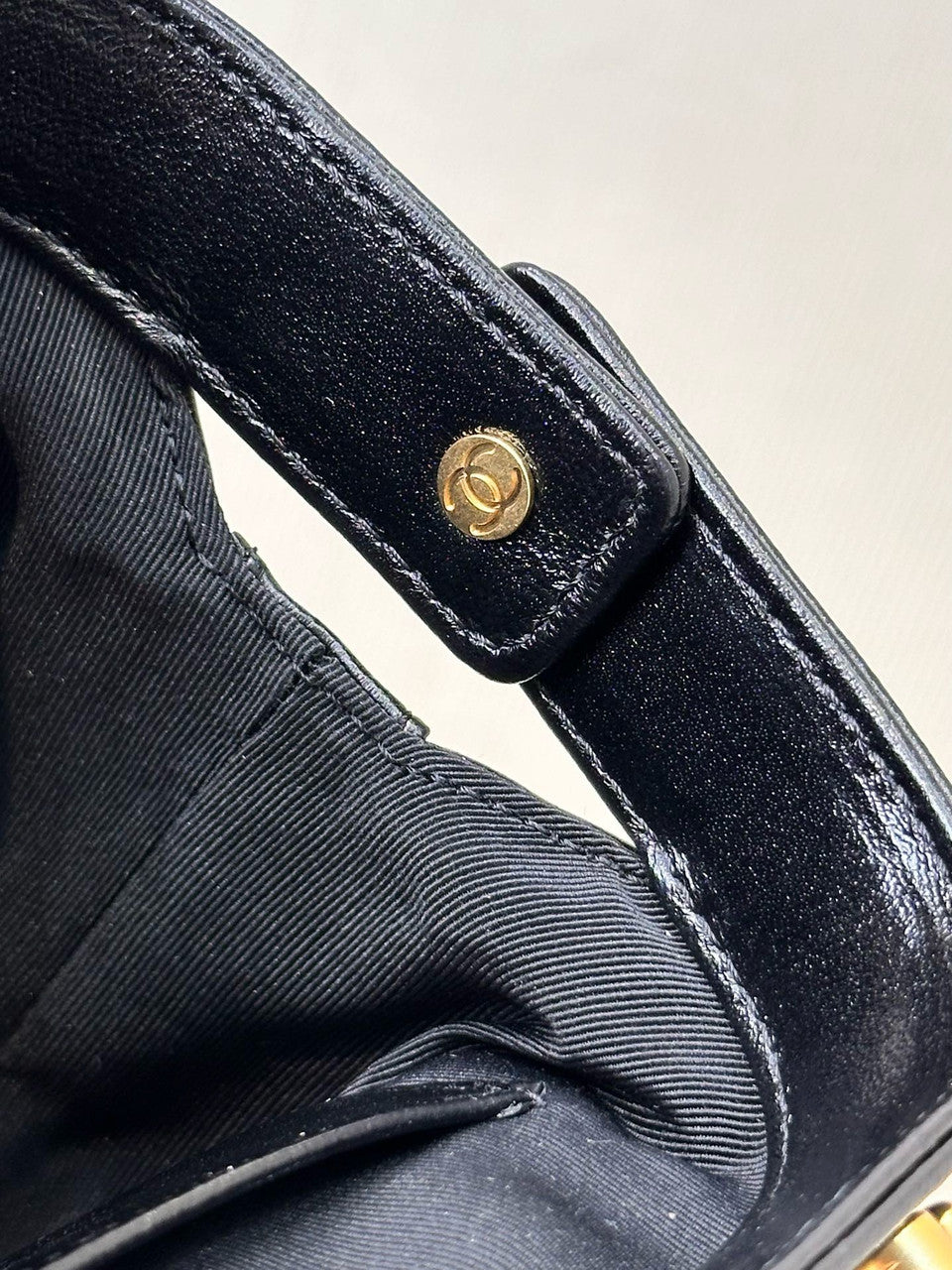 Chanel MINI BAG WITH TOP HANDLE BLACK