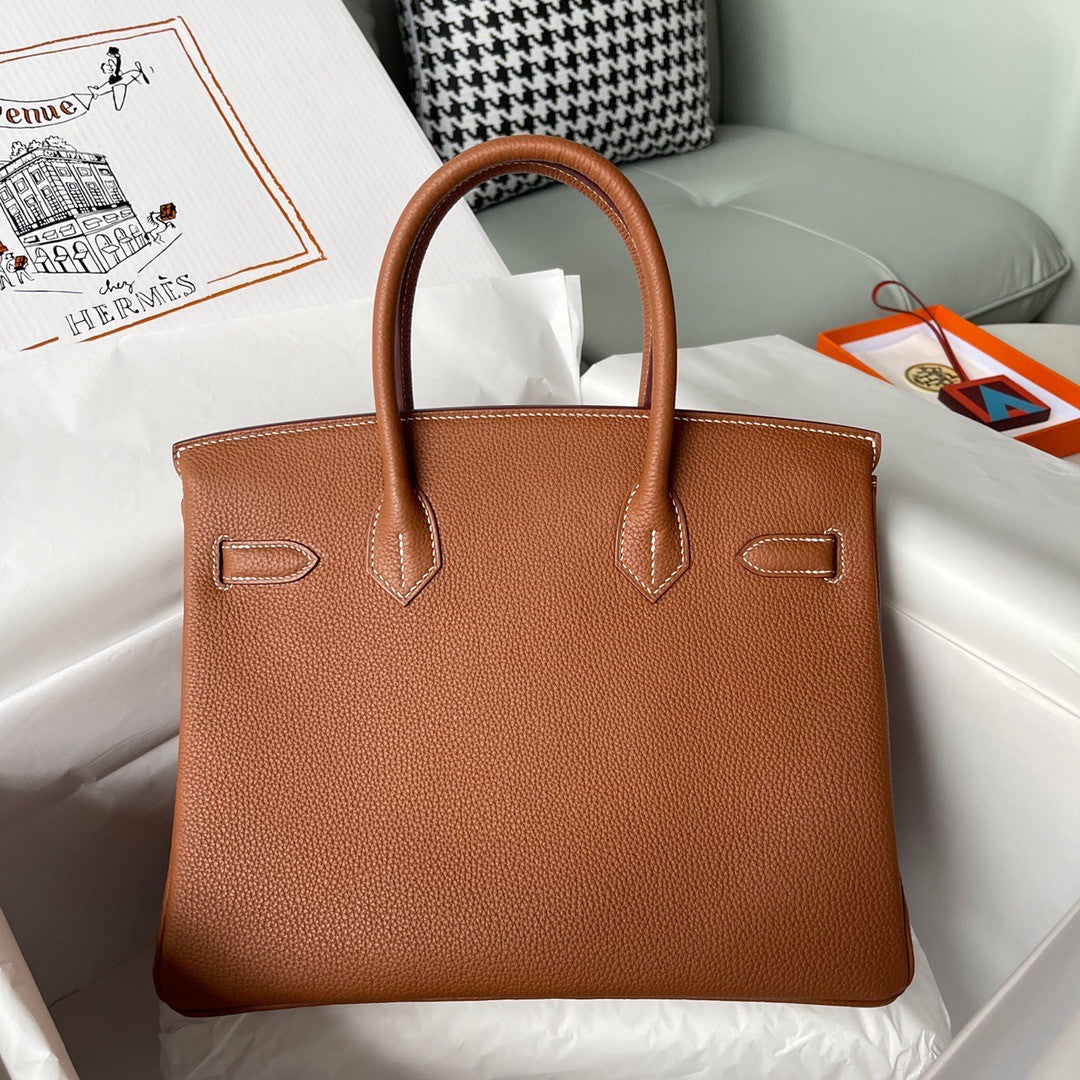 Hermès Gold Birkin 30 cm Togo Leather Gold Hardware