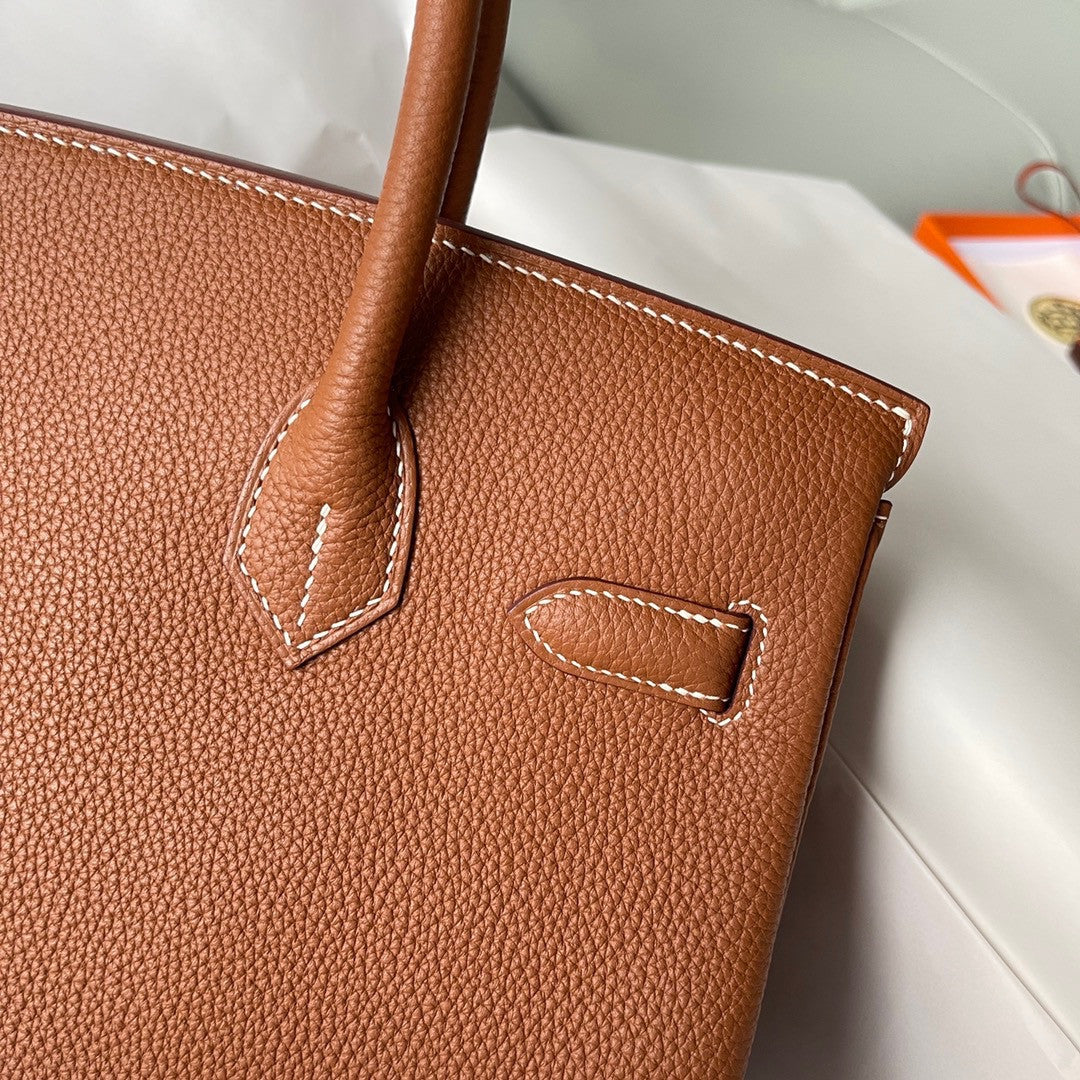 Hermès Gold Birkin 30 cm Togo Leather Gold Hardware