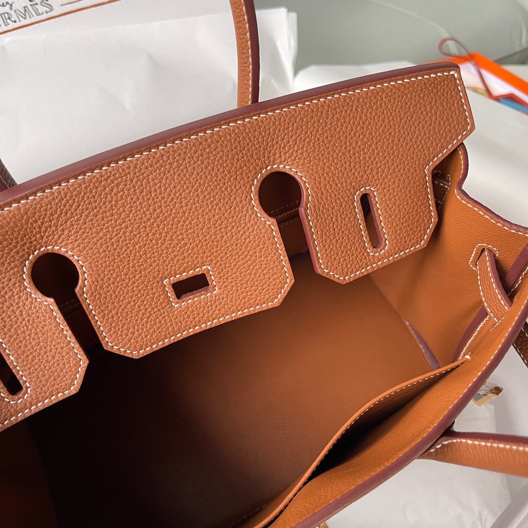 Hermès Gold Birkin 30 cm Togo Leather Gold Hardware
