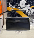 Hermes Kelly Elan bag Sellier Black Chevre chamkila goatskin Palladium hardware