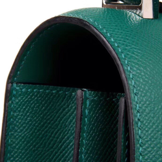 Hermes Z6 Malachite  Constance Epsom leather 18cm With Enamel Hardware