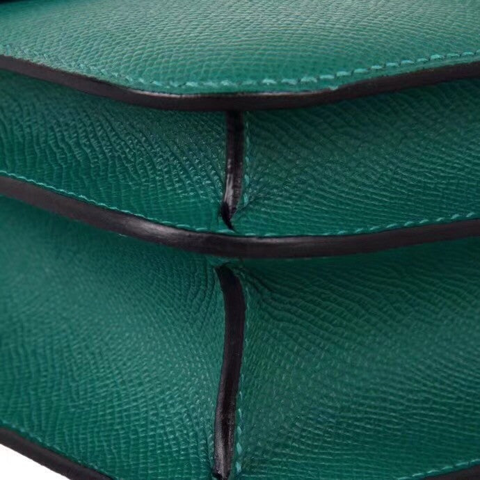 Hermes Z6 Malachite  Constance Epsom leather 18cm With Enamel Hardware