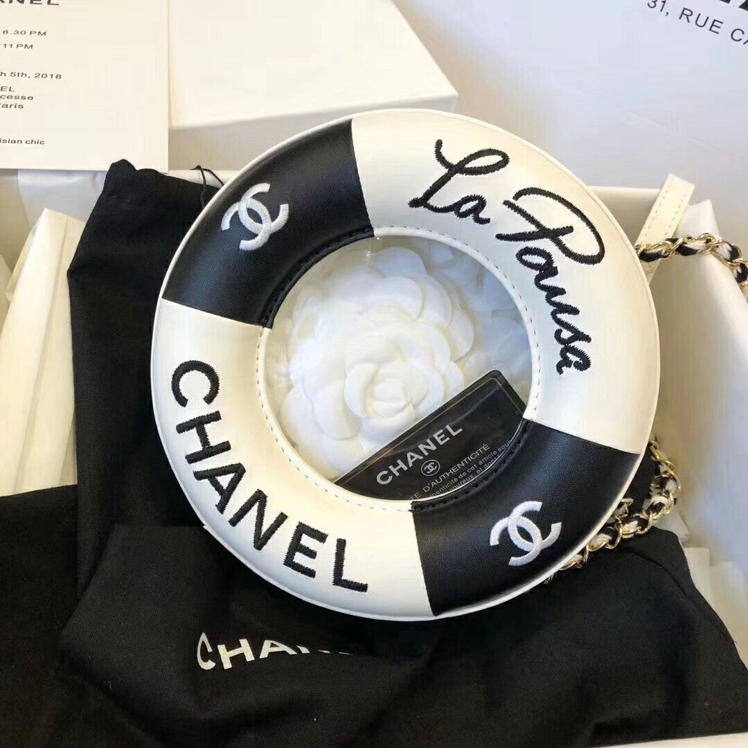 Chanel Small Round Bag Black