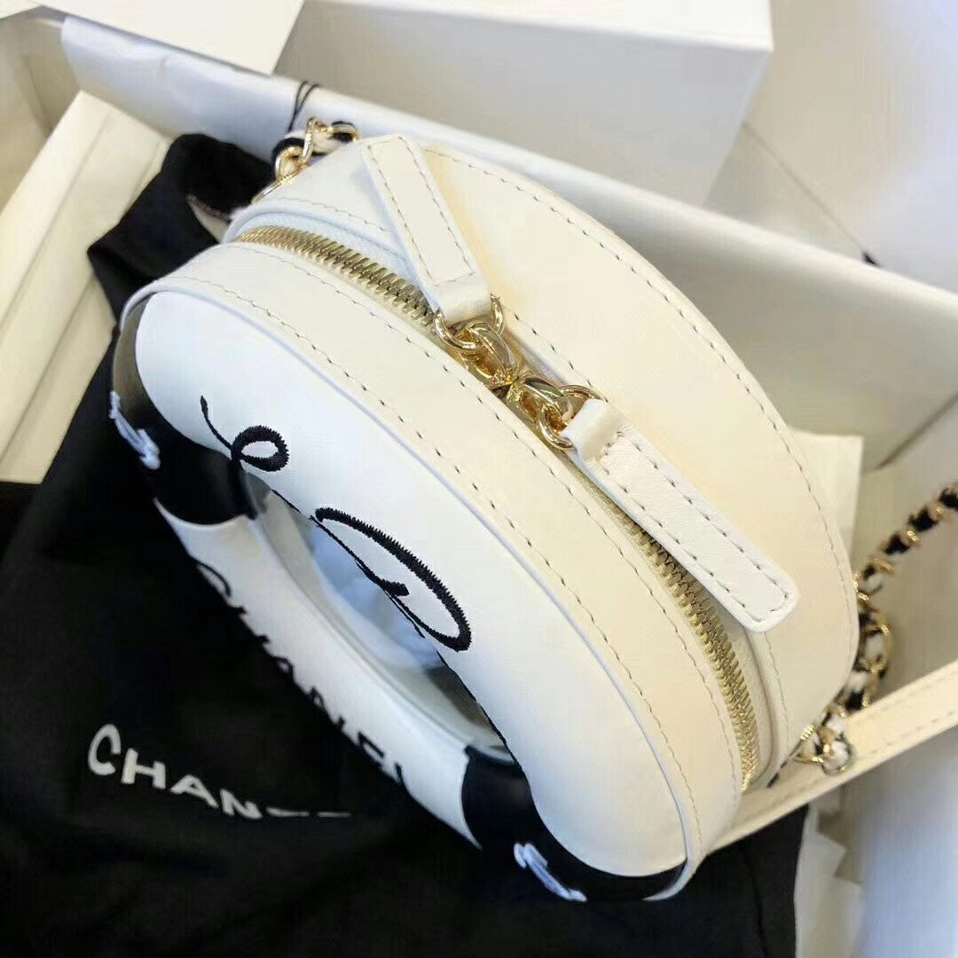 Chanel Small Round Bag Black