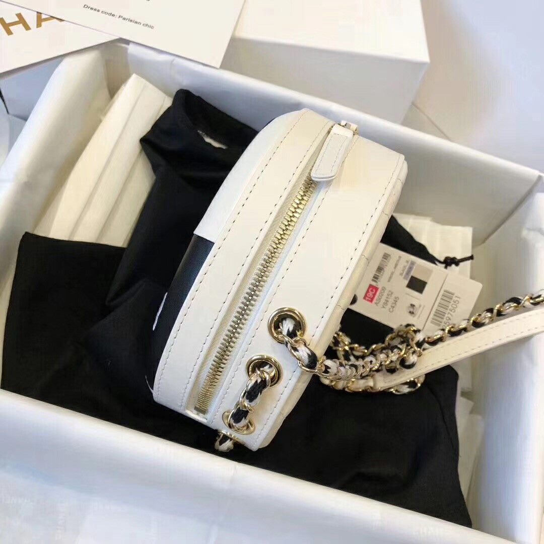Chanel Small Round Bag Black