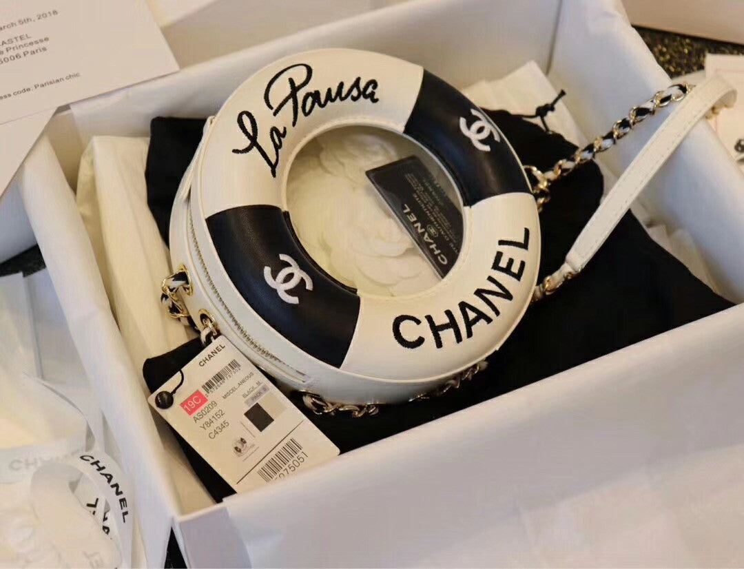 Chanel Small Round Bag Black