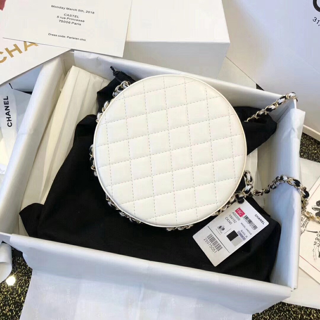 Chanel Small Round Bag Black