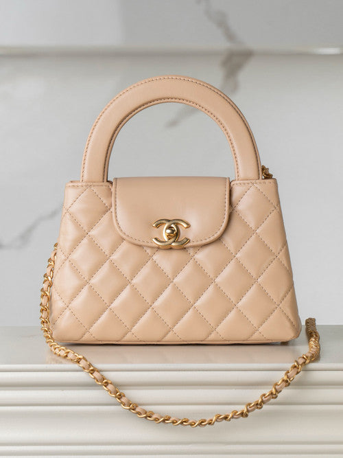 Chanel Kelly Mini Shopping Bag  Apricot Chanel