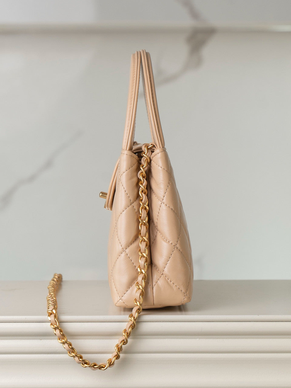 Chanel Kelly Mini Shopping Bag  Apricot Chanel