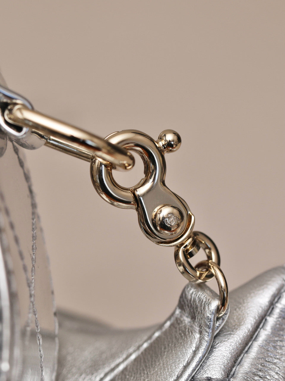 CHANEL BACKPACK & STAR COIN PURSE SILVER