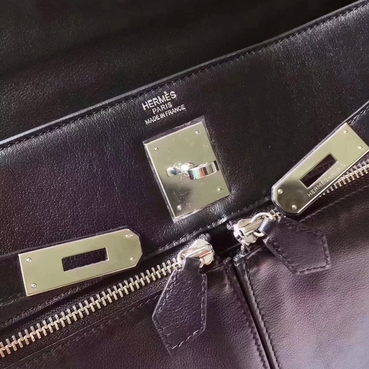 Hermes Kelly Lakis 35 Bag Black