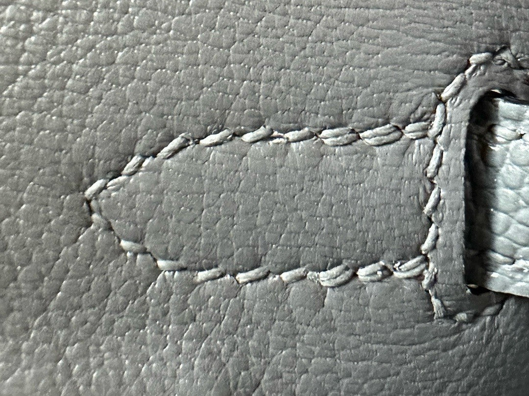 Hermes Grey Lizard Birkin Bag 25cm Palladium Hardware
