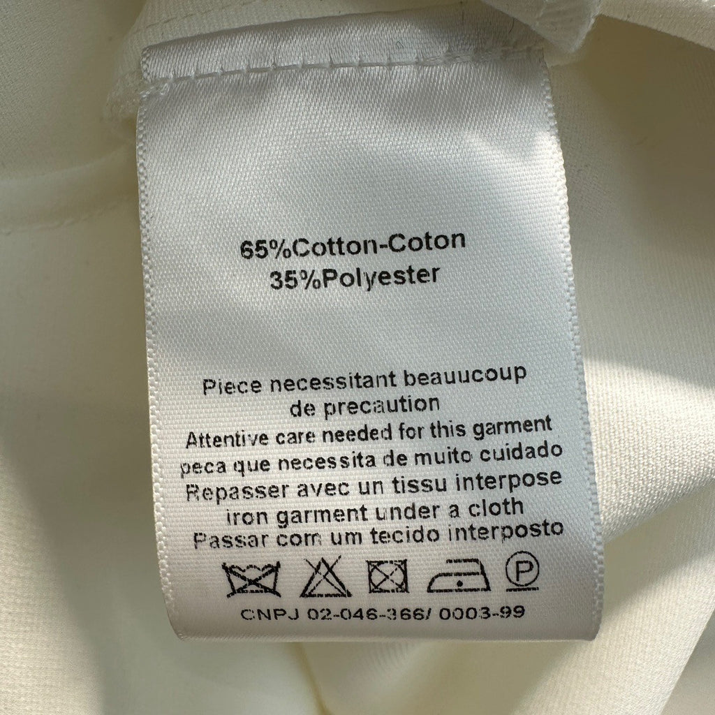 Christian Dior SHORT FLARED DRESS White Wool and Silk