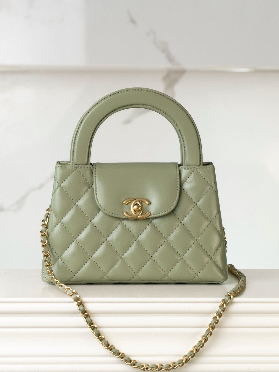 Chanel Kelly Mini Shopping Bag  Avocado Chanel