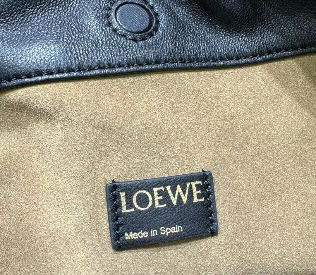 Loewe Flamenco Purse bag in mellow nappa lambskin Black