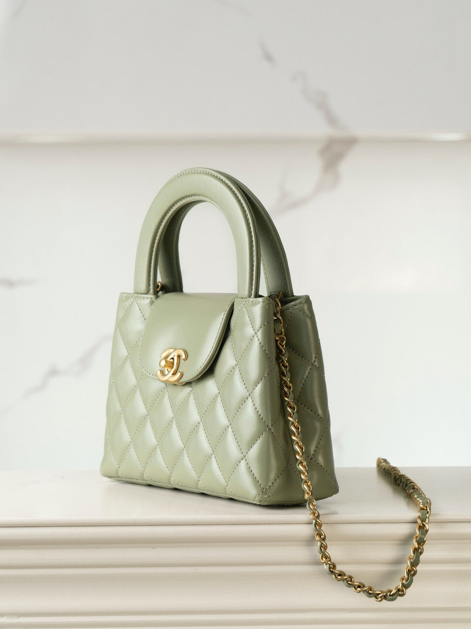 Chanel Kelly Mini Shopping Bag  Avocado Chanel