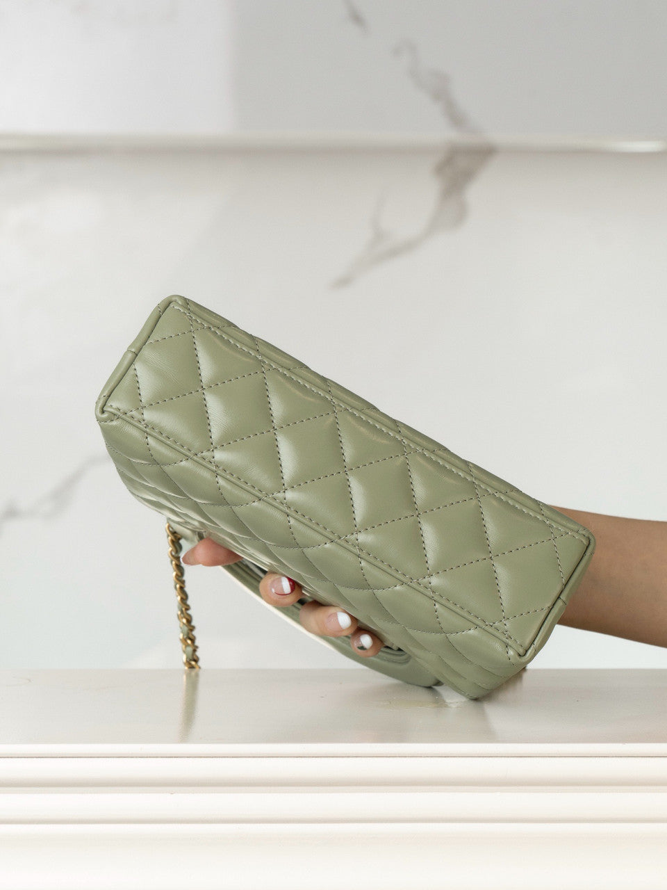 Chanel Kelly Mini Shopping Bag  Avocado Chanel