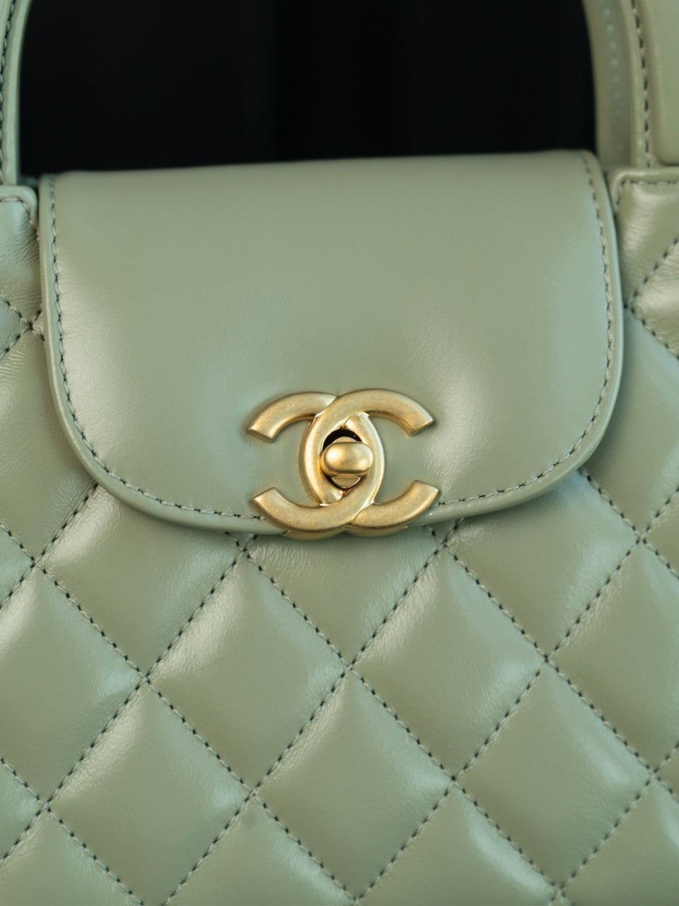 Chanel Kelly Mini Shopping Bag  Avocado Chanel