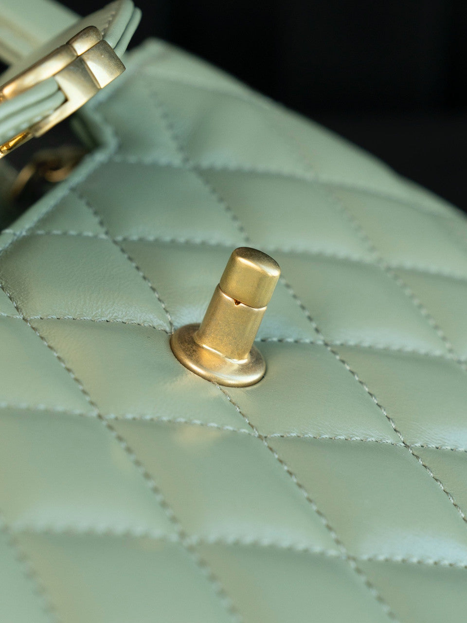 Chanel Kelly Mini Shopping Bag  Avocado Chanel