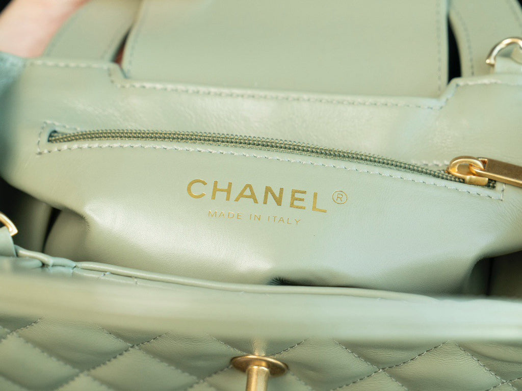 Chanel Kelly Mini Shopping Bag  Avocado Chanel