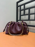 Loewe Flamenco Purse bag in mellow nappa lambskin Dark Burgundy