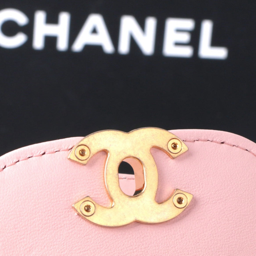CHANEL MINI SHOPPING BAG SS2024 CORAL PINK