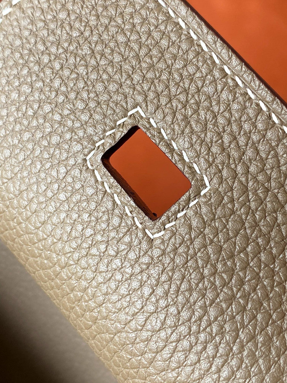 HERMES Special Order BIRKIN 30 Bag Etoupe/ Black Chevre Palladium hardware