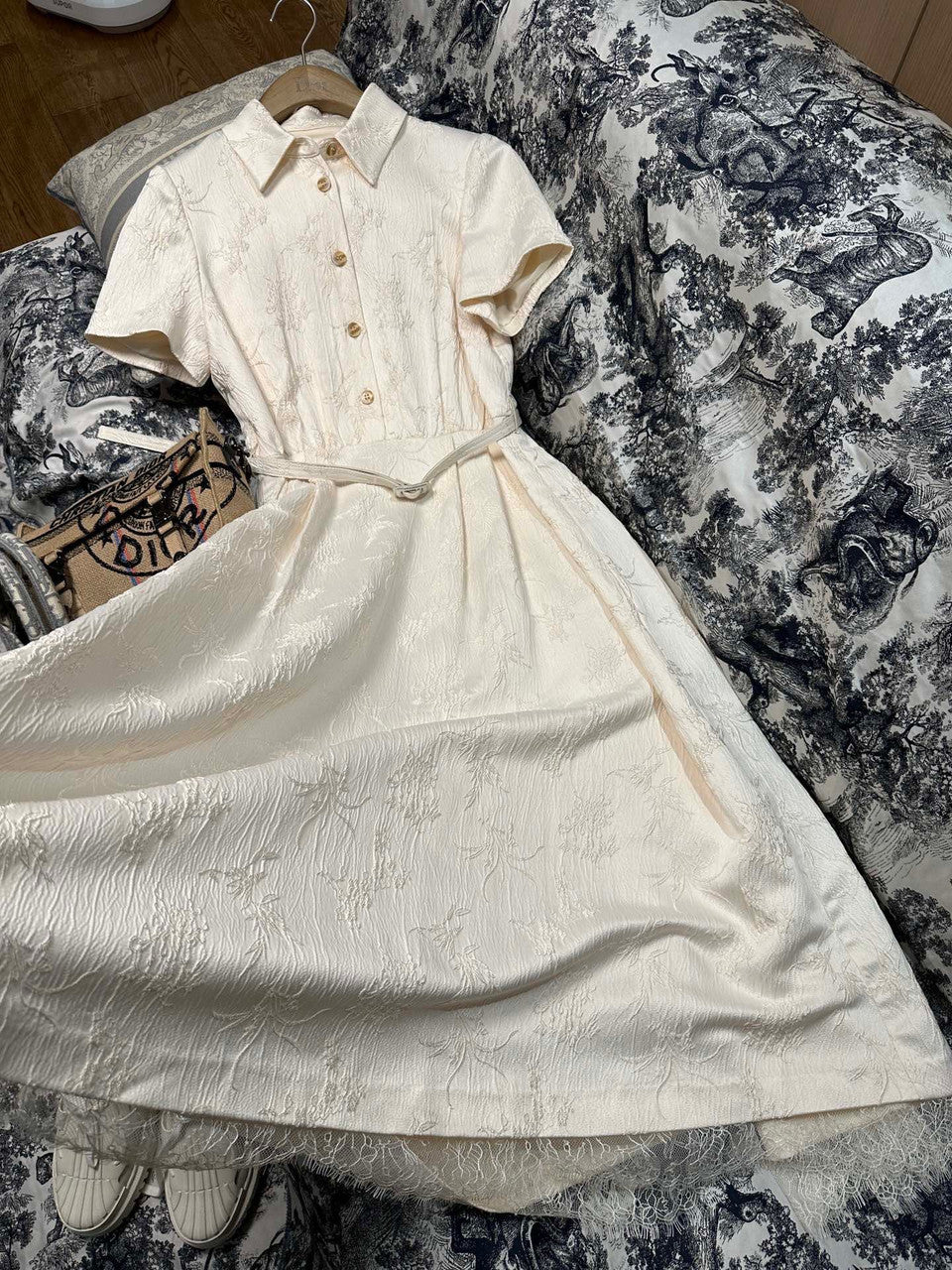 Christian Dior SHIRT DRESS WITH BELT SS2023