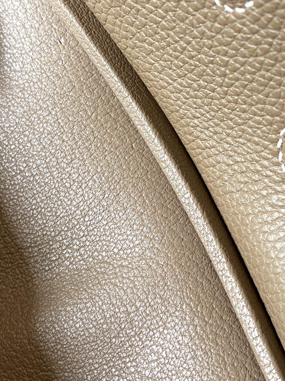 HERMES Special Order BIRKIN 30 Bag Etoupe/ Black Chevre Palladium hardware