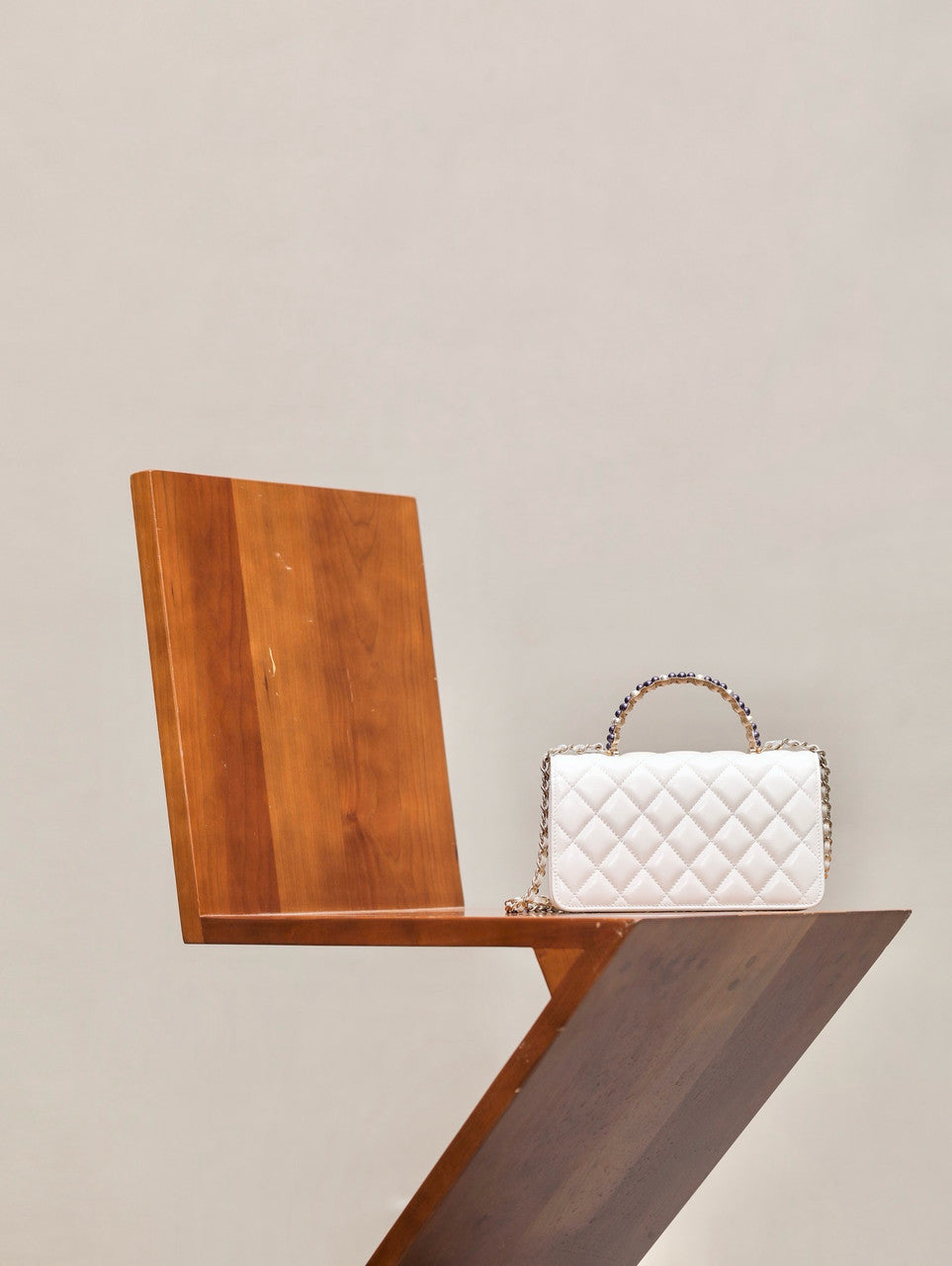 Chanel Imitation Pearls CLUTCH WITH CHAIN SS2024 WHITE