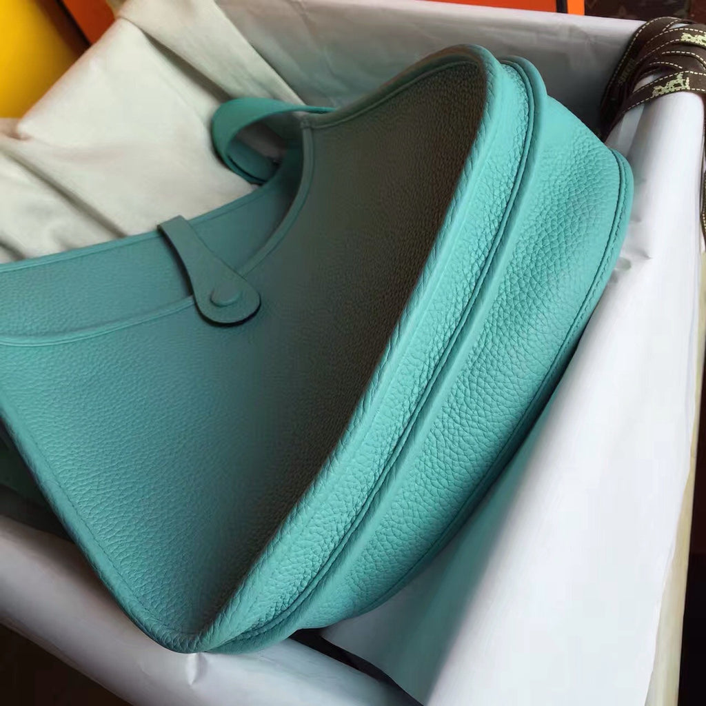 Hermes Blue Atoll Evelyne 33 bag