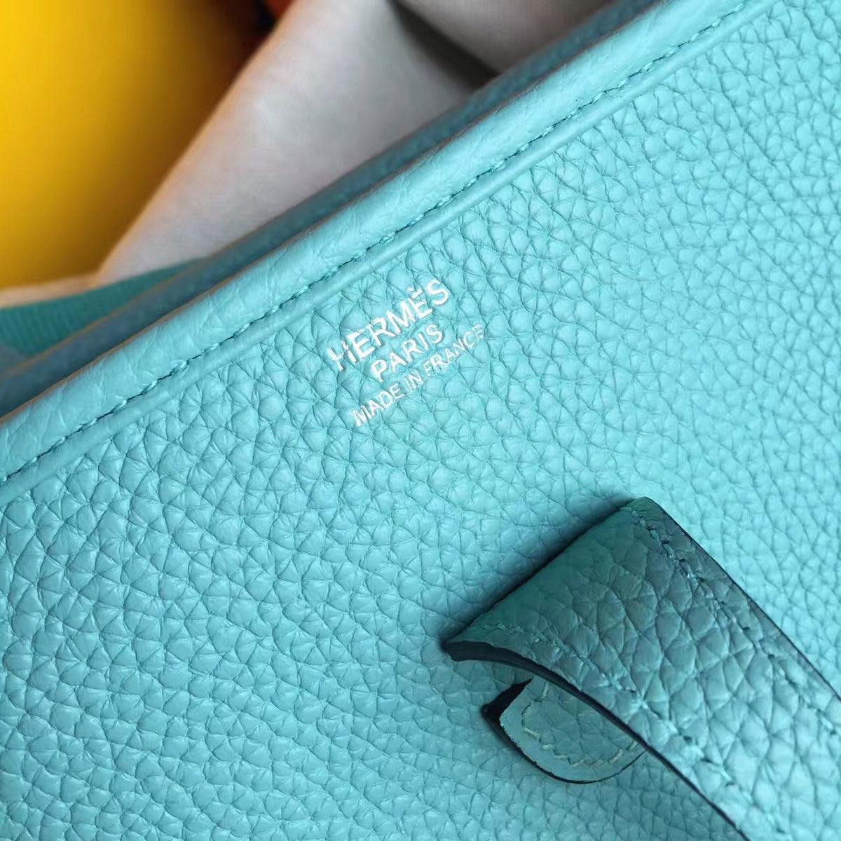 Hermes Blue Atoll Evelyne 33 bag